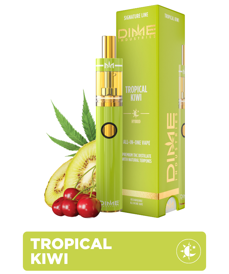 Dime Tropical Kiwi Signature Line all-in-one vape