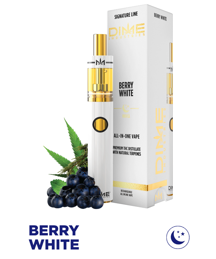 Berry White Dime Signature Line product and packaging